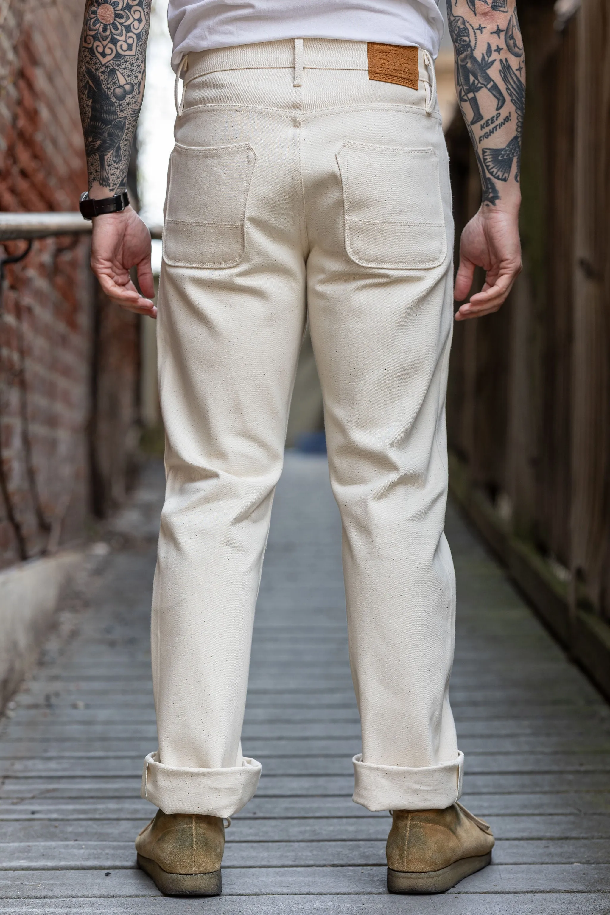 Freenote Cloth Portola - 14oz Ecru Denim sold by Franklin and Poe product image thumbnail 3