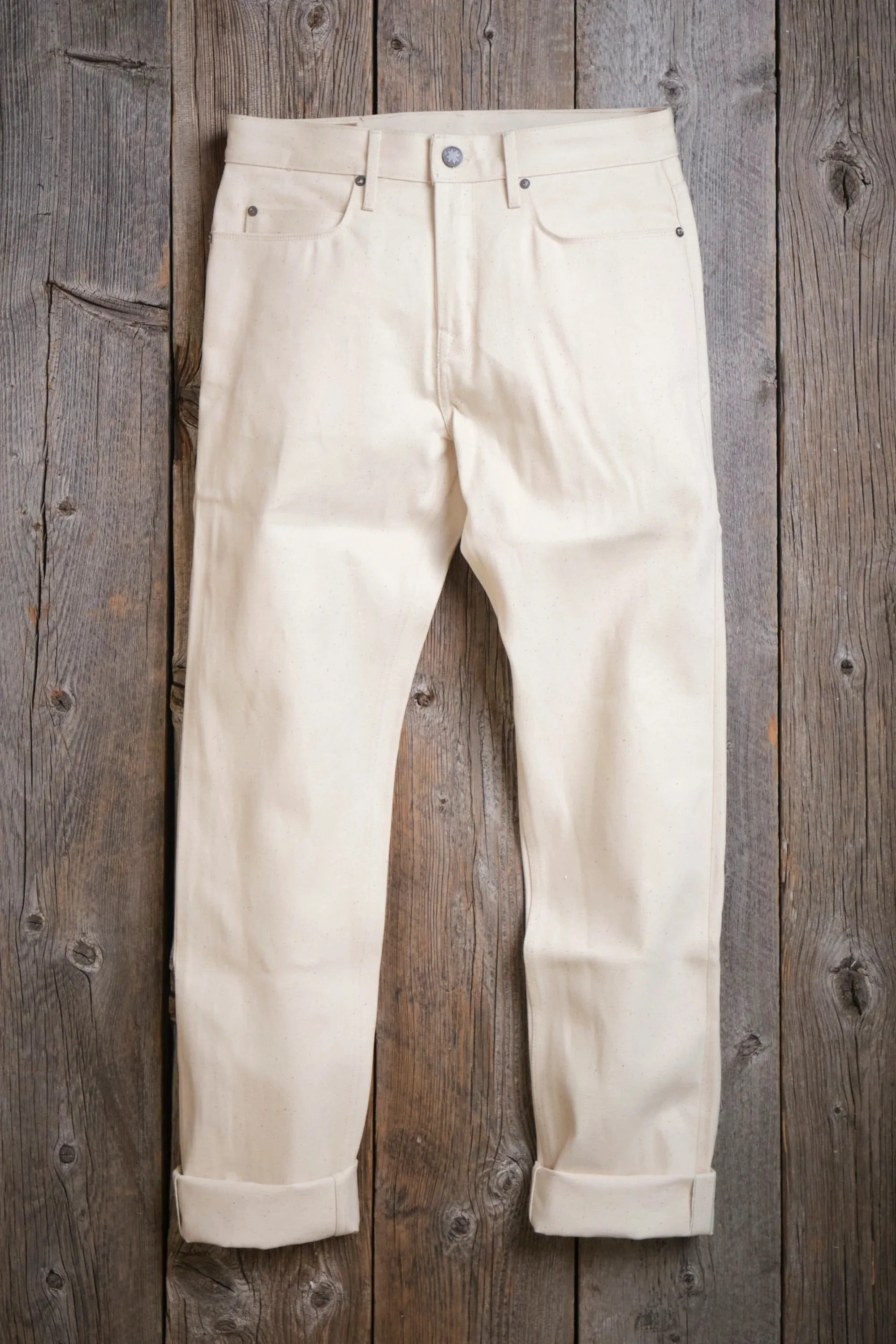 Freenote Cloth Portola - 14oz Ecru Denim sold by Franklin and Poe product image thumbnail 4