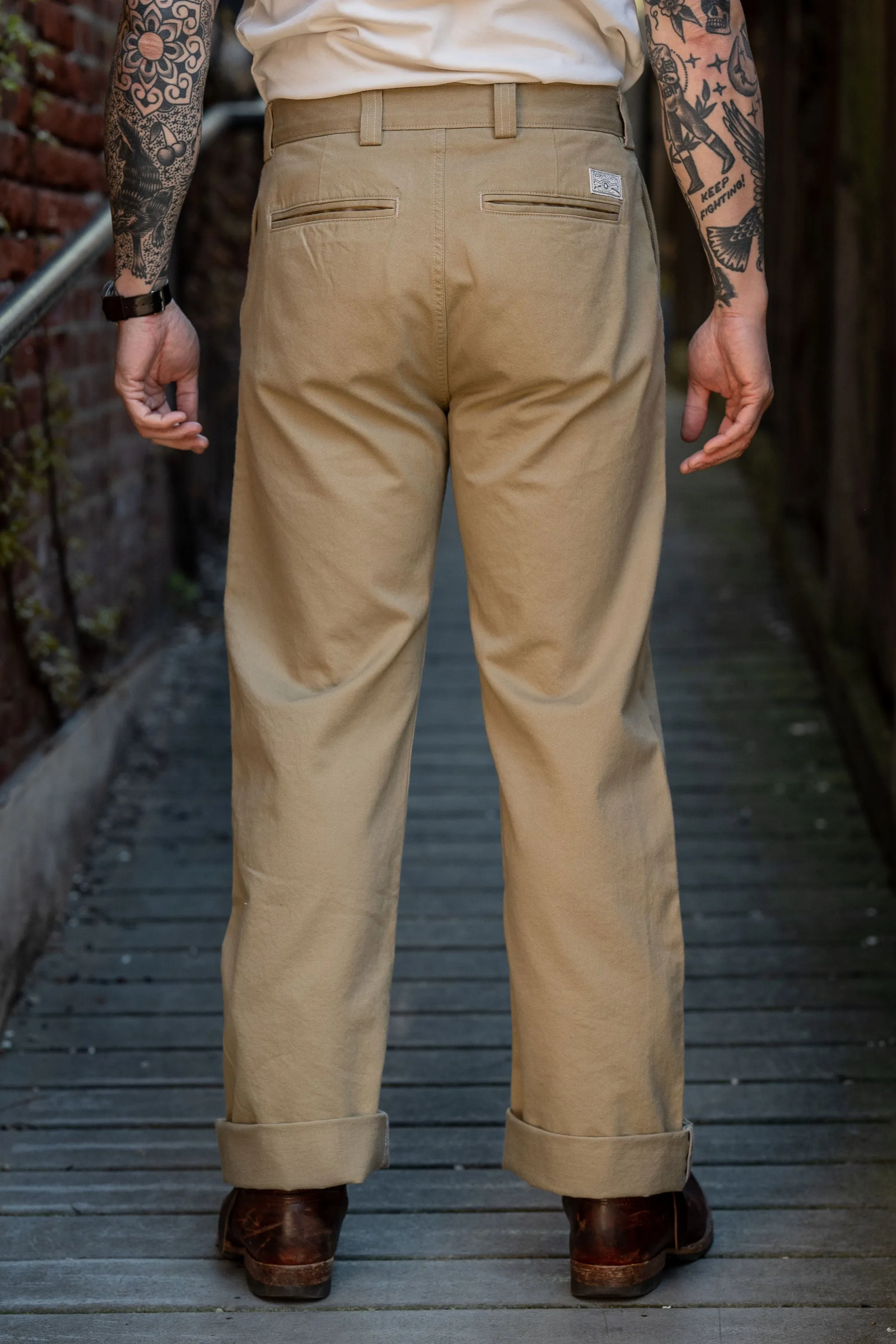 Freenote Cloth Shifter Pant - Khaki sold by Franklin and Poe product image thumbnail 3