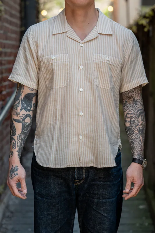 Freenote Cloth Dayton - Tan Stripe sold by Franklin and Poe