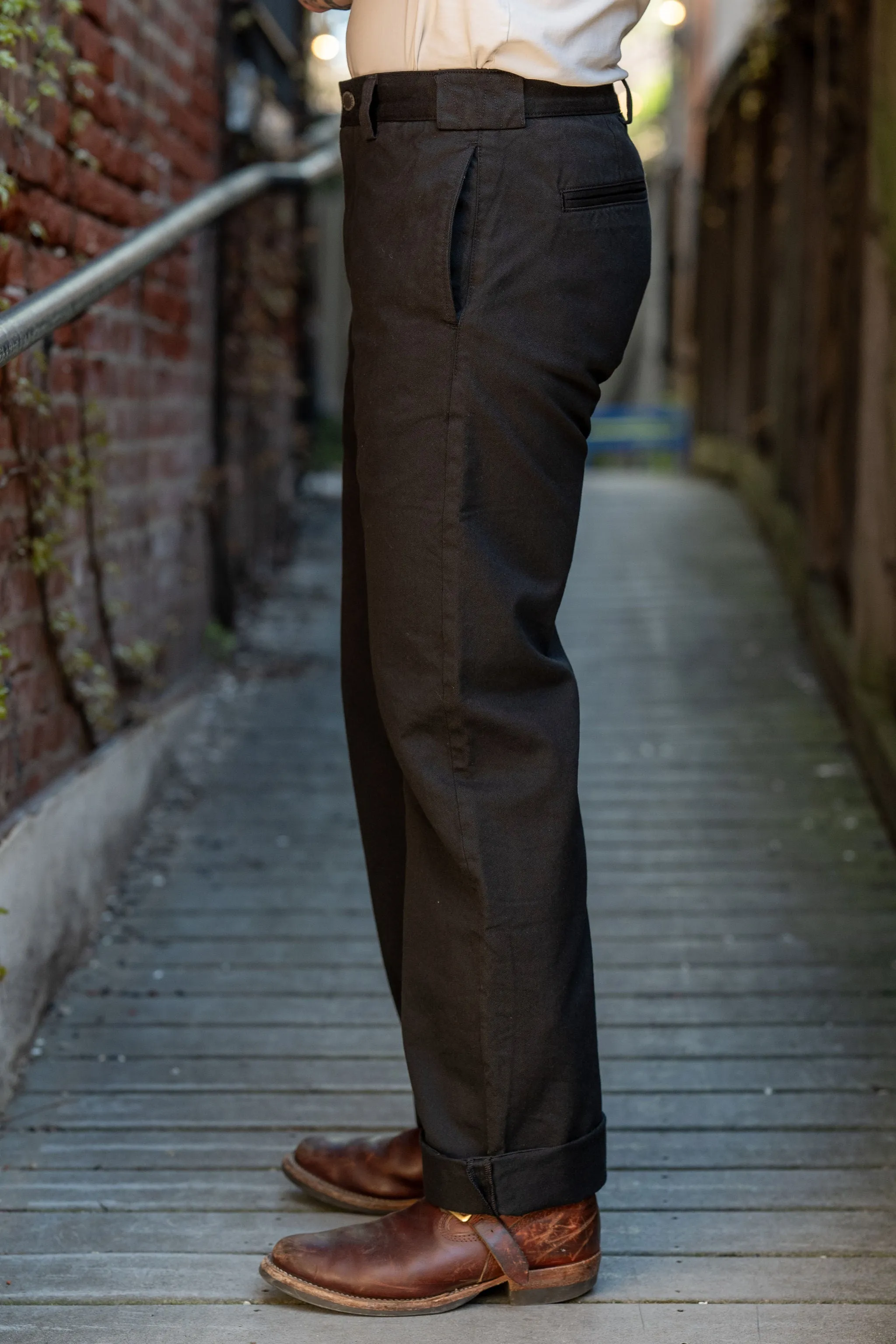 Freenote Cloth Shifter Pant - Black sold by Franklin and Poe product image thumbnail 2