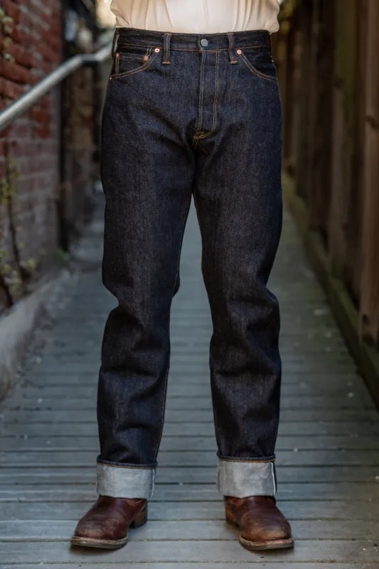 The Flat Head FN-8004 Wide Tapered - 18oz Selvedge Denim sold by Franklin and Poe