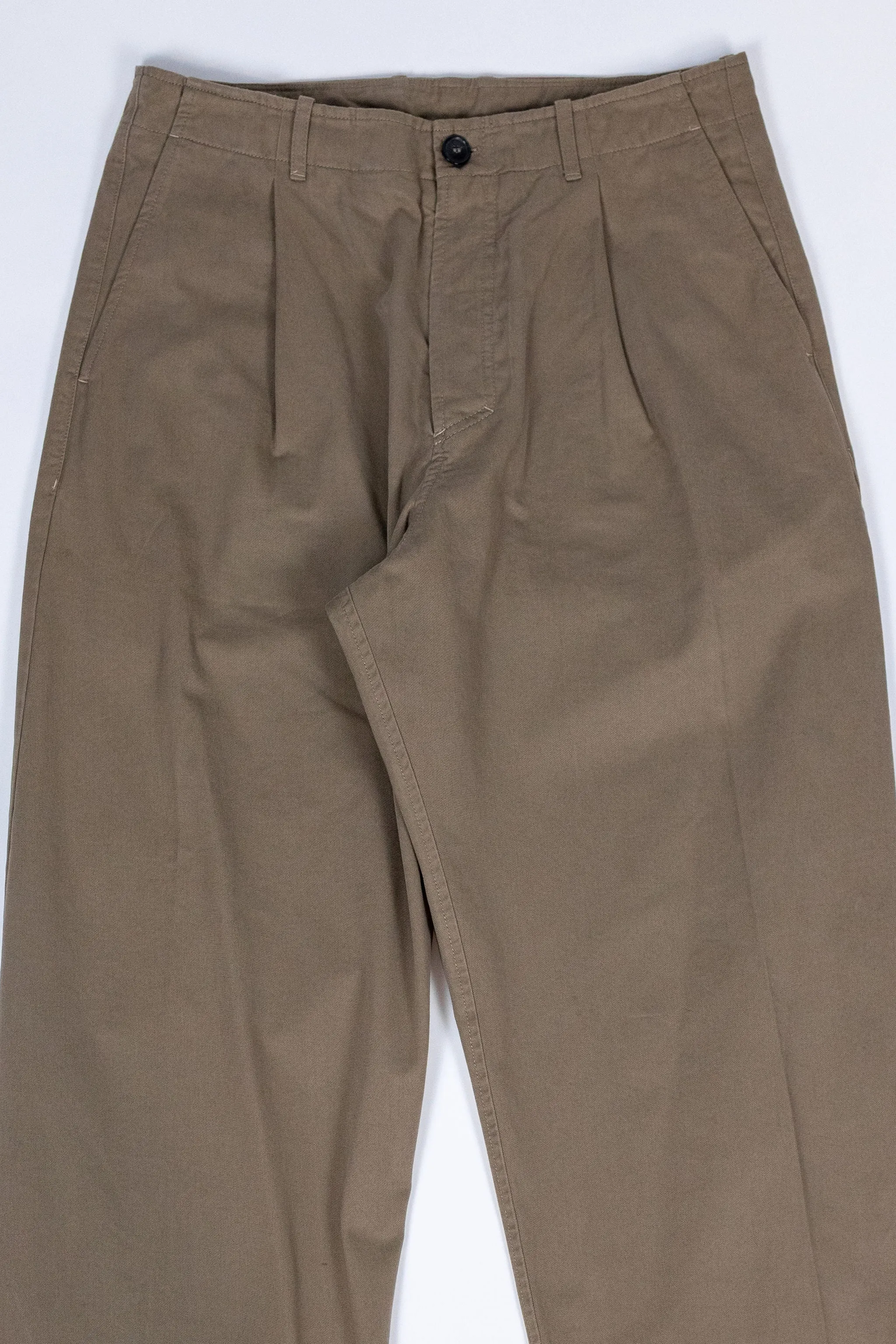 Hansen Garments Bobby Wide Pleated Trousers - Beige sold by Franklin and Poe product image thumbnail 4