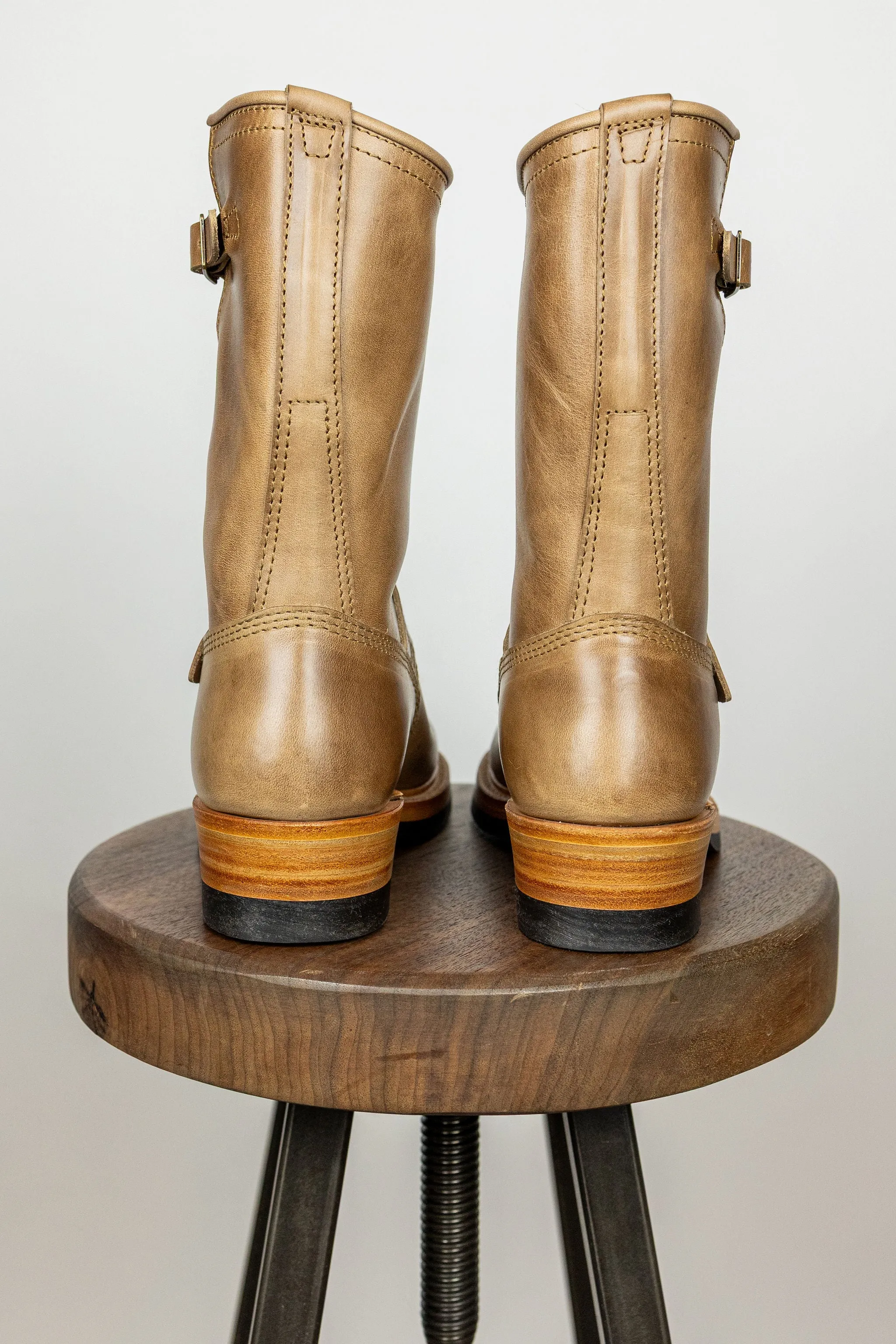 John Lofgren Wabash Engineer Boots - Horween CXL Natural sold by Franklin and Poe product image thumbnail 3