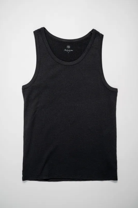 Knickerbocker Box Knit Tank - Black sold by Franklin and Poe