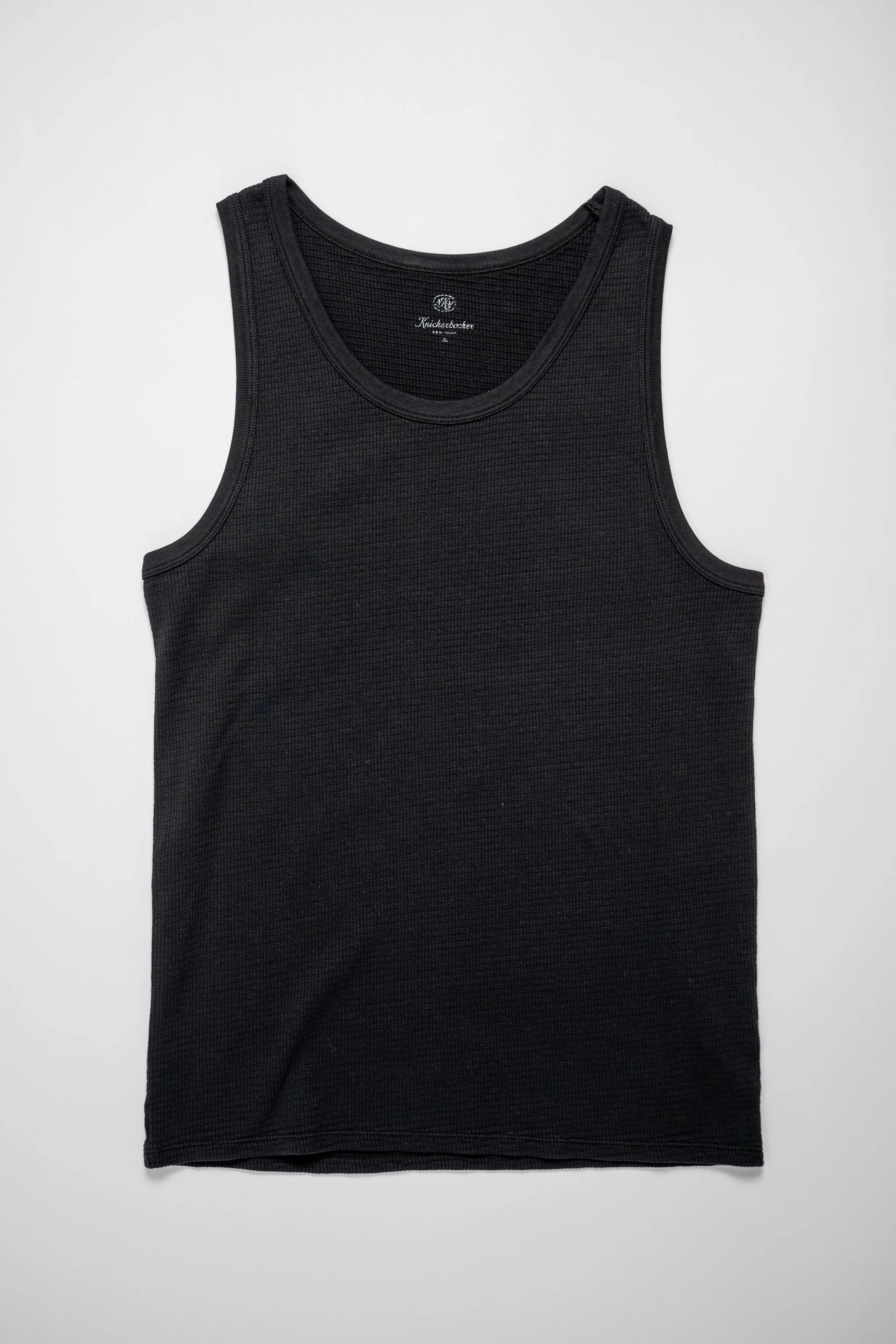 Knickerbocker Box Knit Tank - Black sold by Franklin and Poe