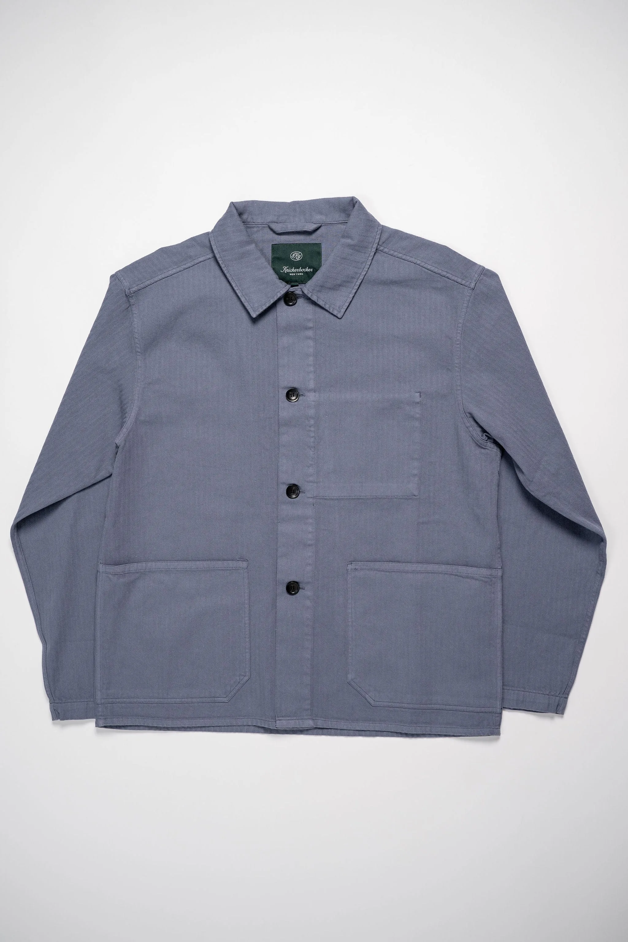 Knickerbocker French Vintage HBT Overshirt - Country Blue sold by Franklin and Poe product image thumbnail 4