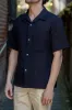 Knickerbocker Oliveira Breeze Weave Shirt - Dark Navy sold by Franklin and Poe