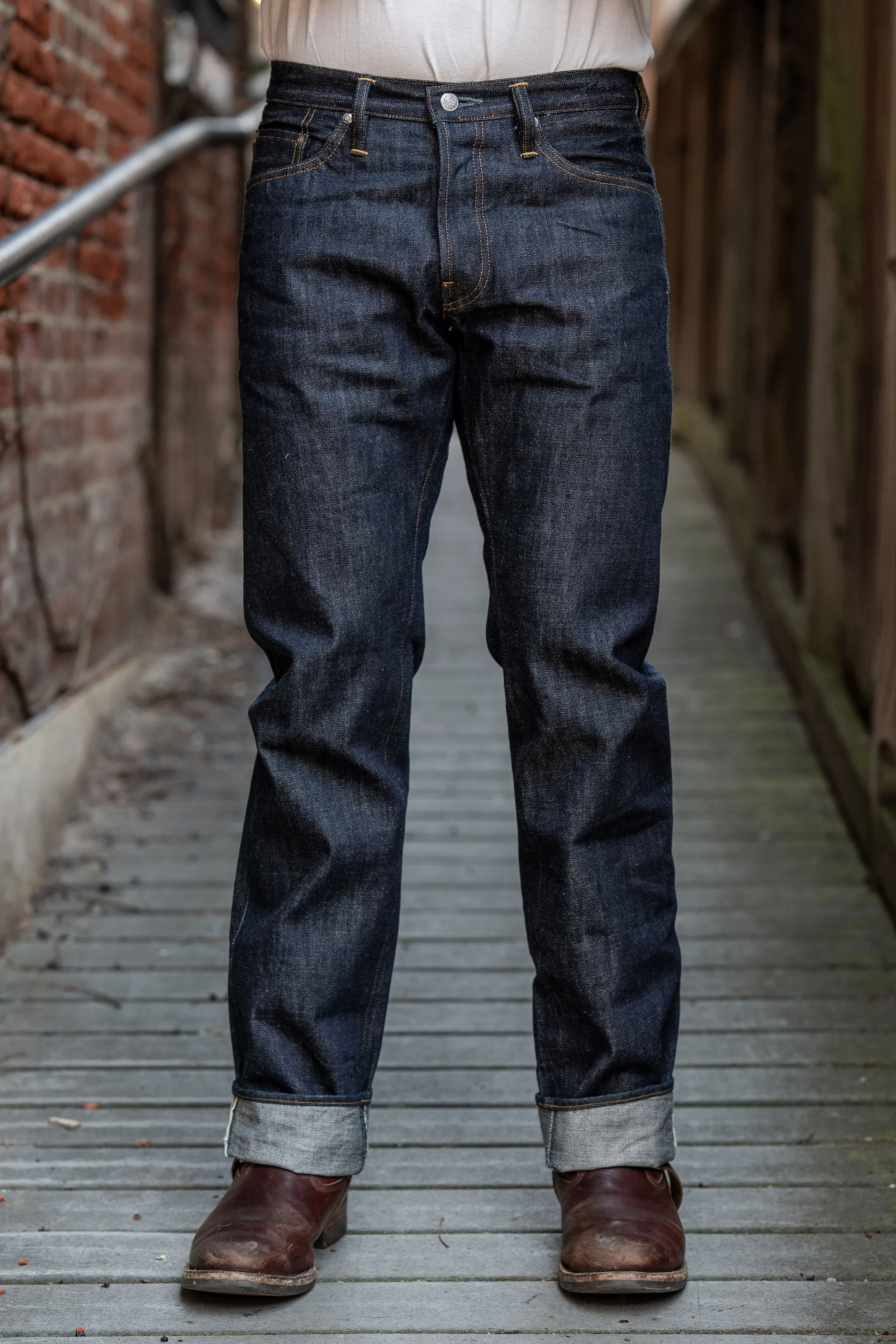 Big John R008 Rare Jeans Straight - Indigo One Wash sold by Franklin and Poe