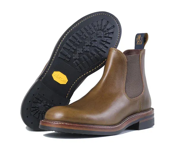 (Pre-Order FW25) John Lofgren Chelsea Boot - Horween CXL Dark Olive sold by Franklin and Poe product image thumbnail 3