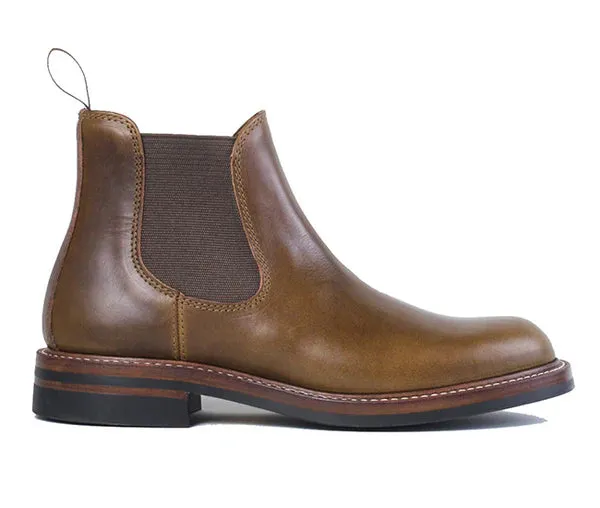 (Pre-Order FW25) John Lofgren Chelsea Boot - Horween CXL Dark Olive sold by Franklin and Poe product image thumbnail 4