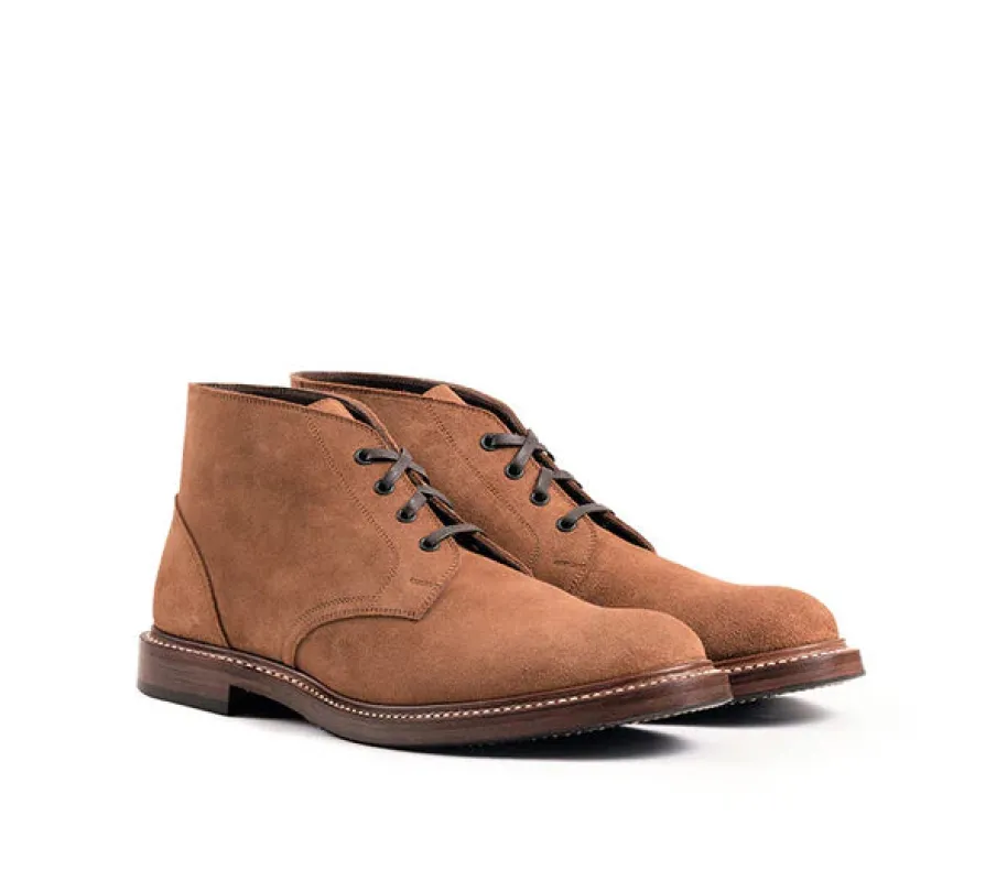 (Pre-order FW25) John Lofgren Bootmaker - The Steadfast Chukka Boots Japanese Suede - Mustard sold by Franklin and Poe