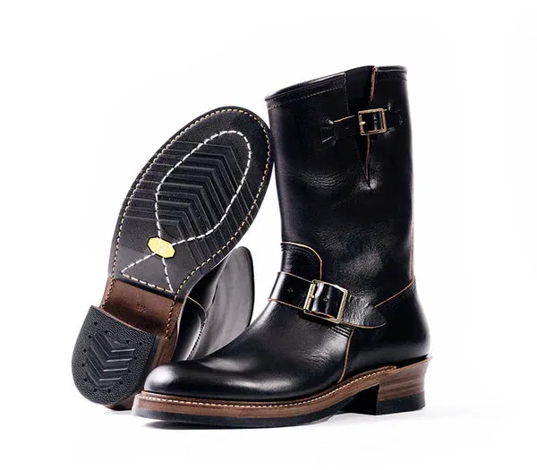 (Pre-Order FW25) John Lofgren Wabash Engineer Boots - Horween CXL Black sold by Franklin and Poe product image thumbnail 3