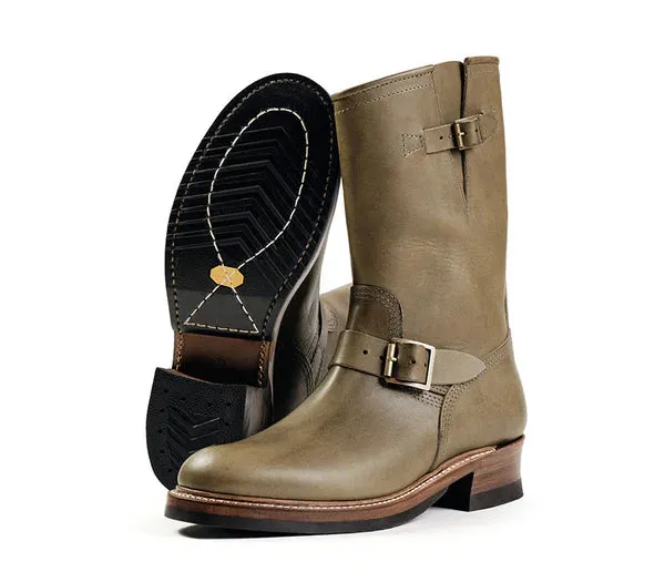 (Pre-Order FW25) John Lofgren Wabash Engineer Boots - Badalassi Carlo Grigio sold by Franklin and Poe product image thumbnail 3