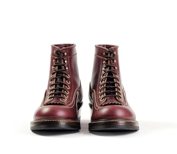 (Pre-Order FW25) John Lofgren Donkey Puncher Boots - Horween CXL Burgundy sold by Franklin and Poe product image thumbnail 2