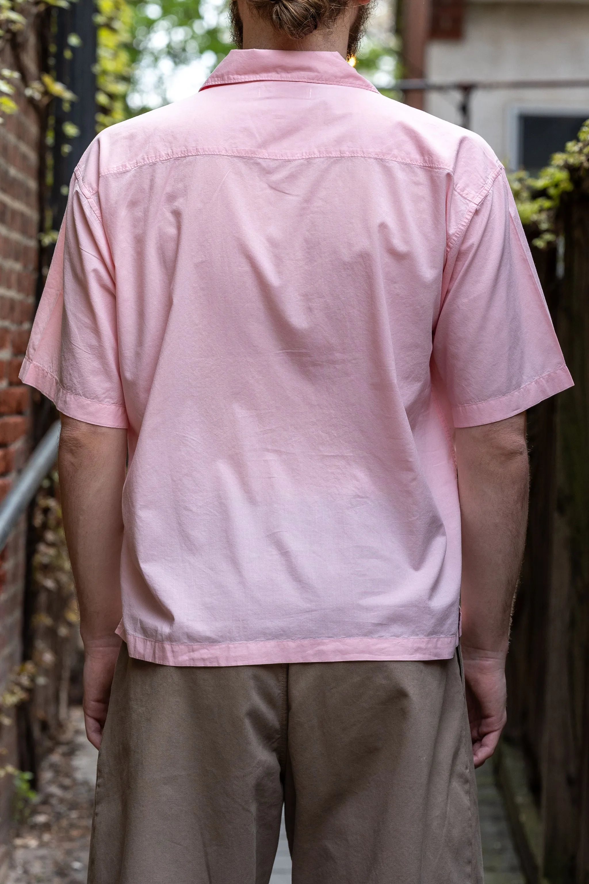 Merz b. Schwanen SHIRT09LP Light Organic Cotton Poplin - Faded Peach sold by Franklin and Poe product image thumbnail 3