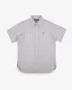 Iron Heart IHSH-420-HIC 5oz Selvedge Ox Cloth Short Sleeved Work Shirt - Hickory Stripe sold by Franklin and Poe
