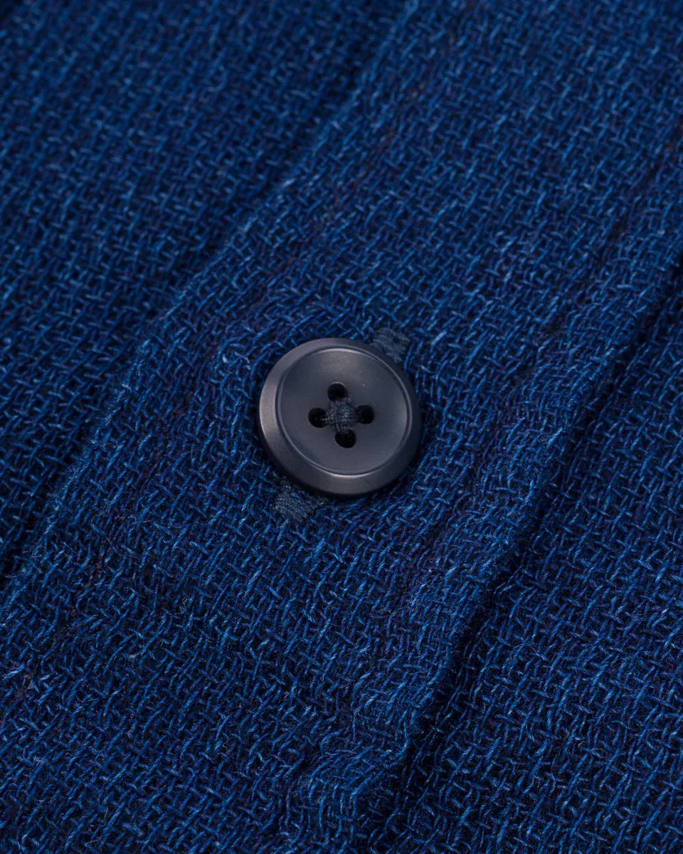 Iron Heart IHSH-417-IND 5oz Double Gauze Short Sleeved Work Shirt - Indigo sold by Franklin and Poe product image thumbnail 4