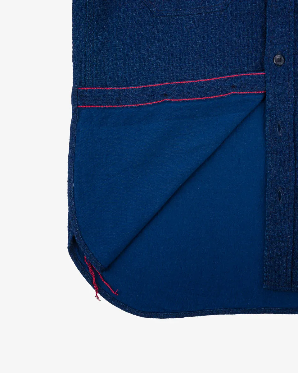 Iron Heart IHSH-417-IND 5oz Double Gauze Short Sleeved Work Shirt - Indigo sold by Franklin and Poe product image thumbnail 3