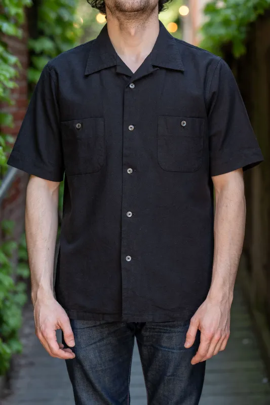 Seuvas Open Necked Short Sleeve - Black made by Seuvas