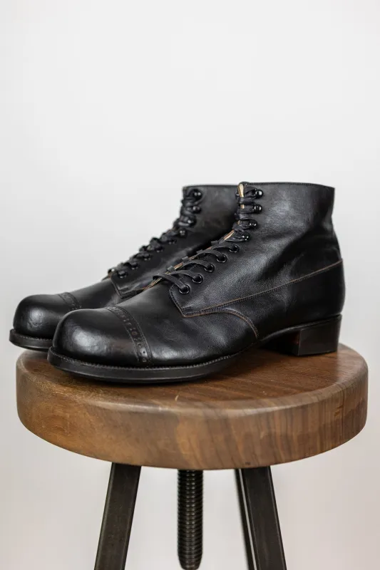 The 2 Monkeys Sportif - Black French Calfskin sold by Franklin and Poe