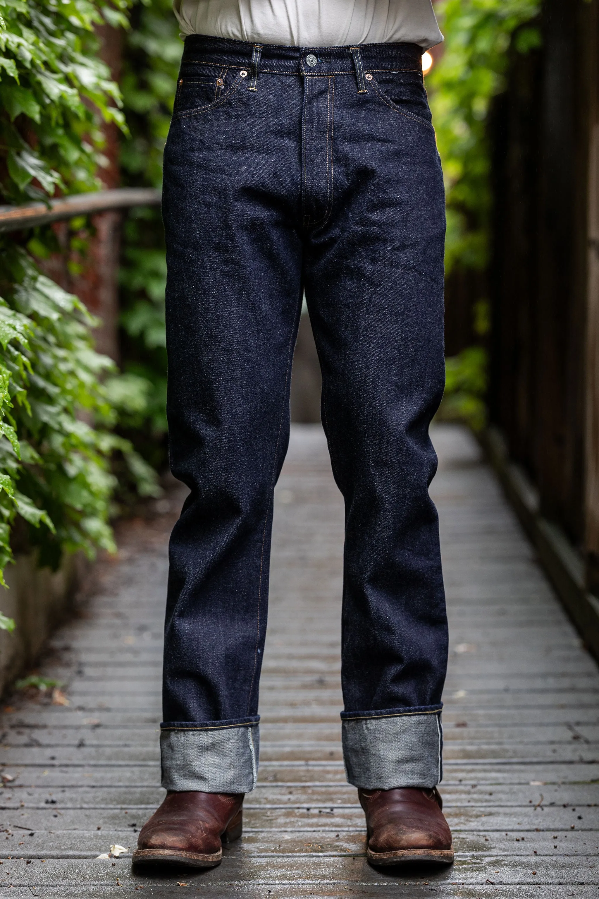 Sugar Cane 1955Z Model - 14oz Zipper Fly sold by Franklin and Poe