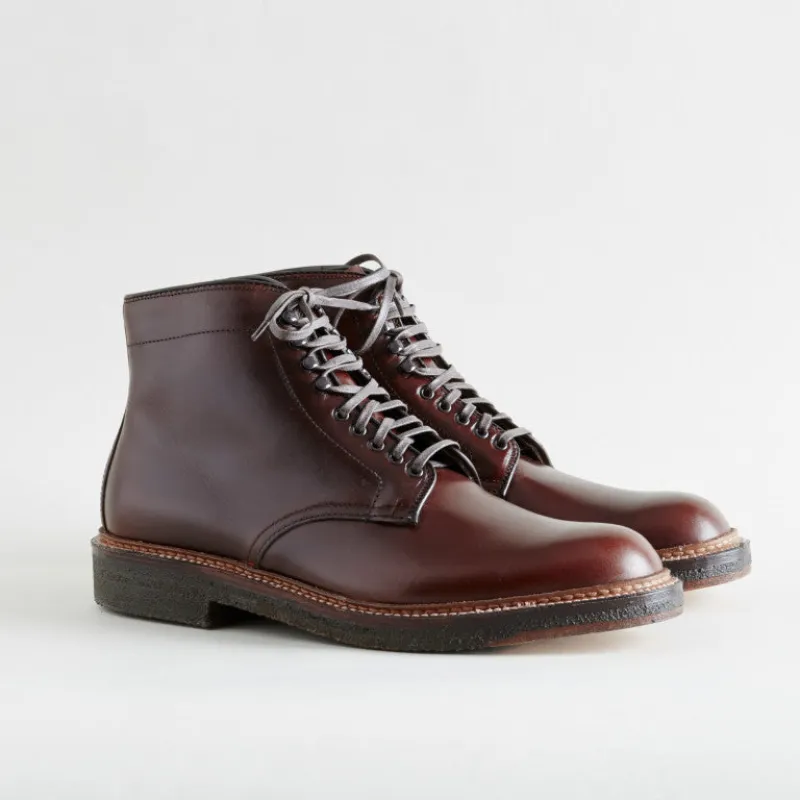 (Pre-Order FW25) Alden 86062H Plain Toe Boot - Brown Chromexcel sold by Franklin and Poe