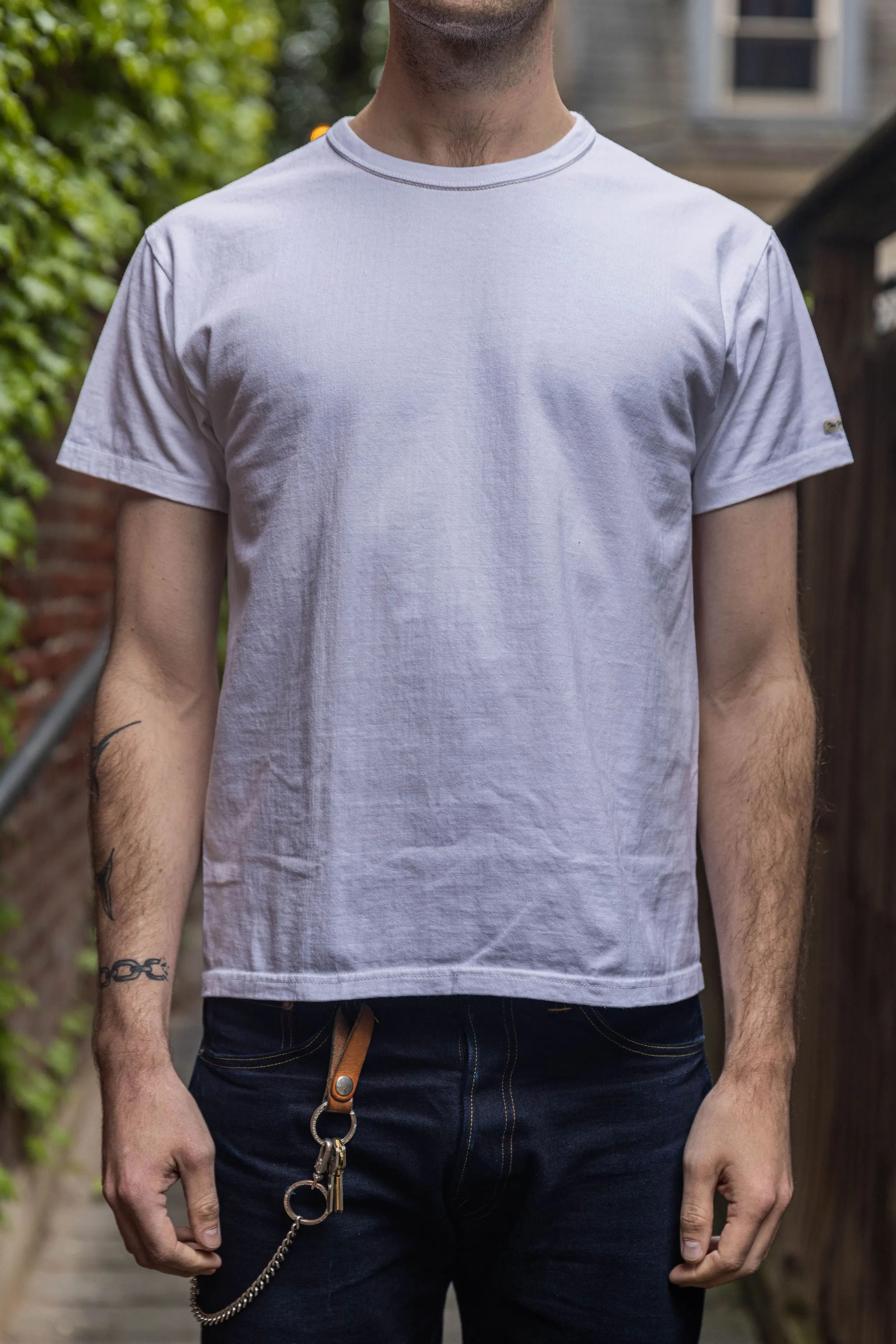 The Flat Head THC Plain T-Shirt - White sold by Franklin and Poe