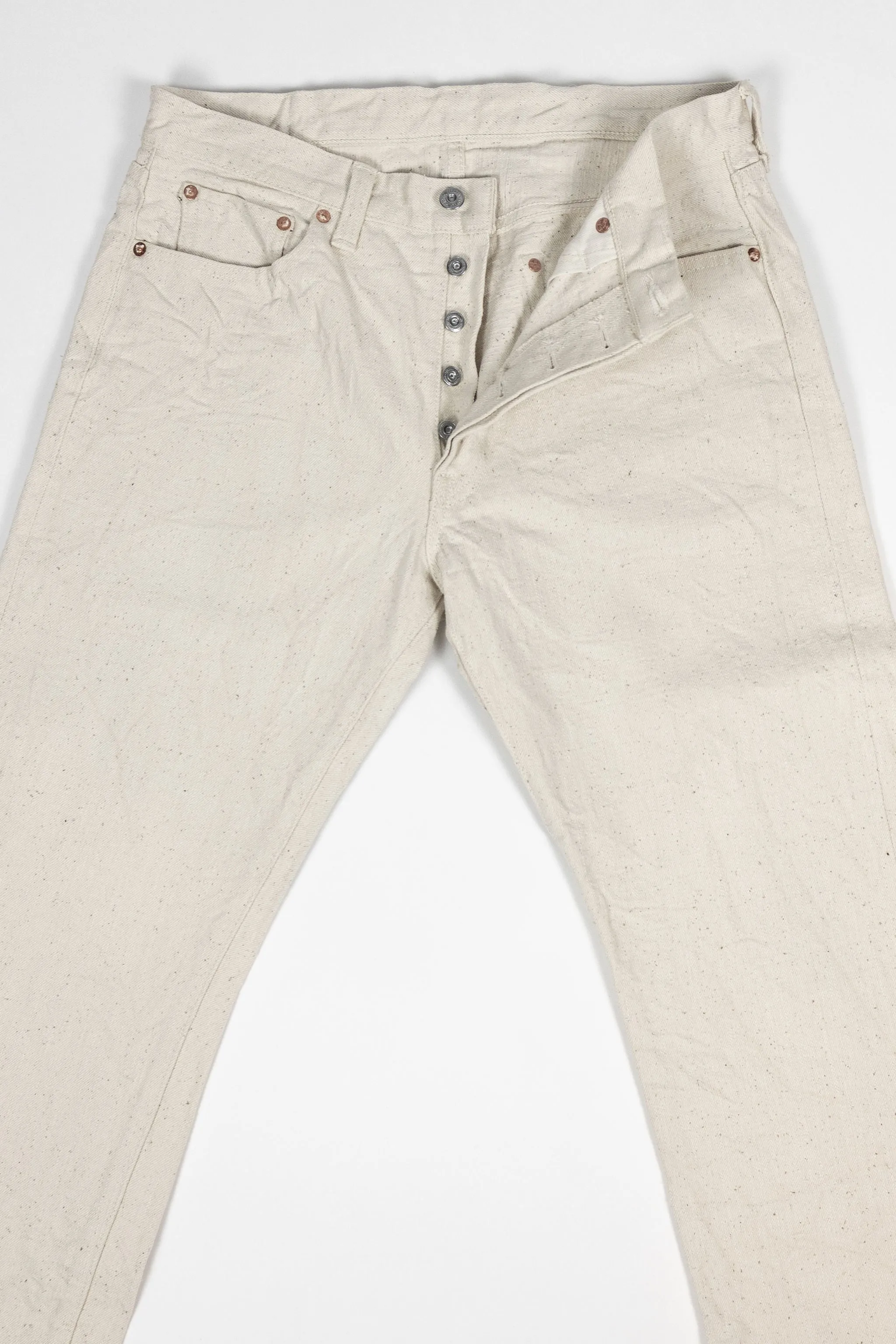 Samurai S710SC-KI Slim Straight - 18oz Japanese Cotton Made Ecru Jeans sold by Franklin and Poe product image thumbnail 5