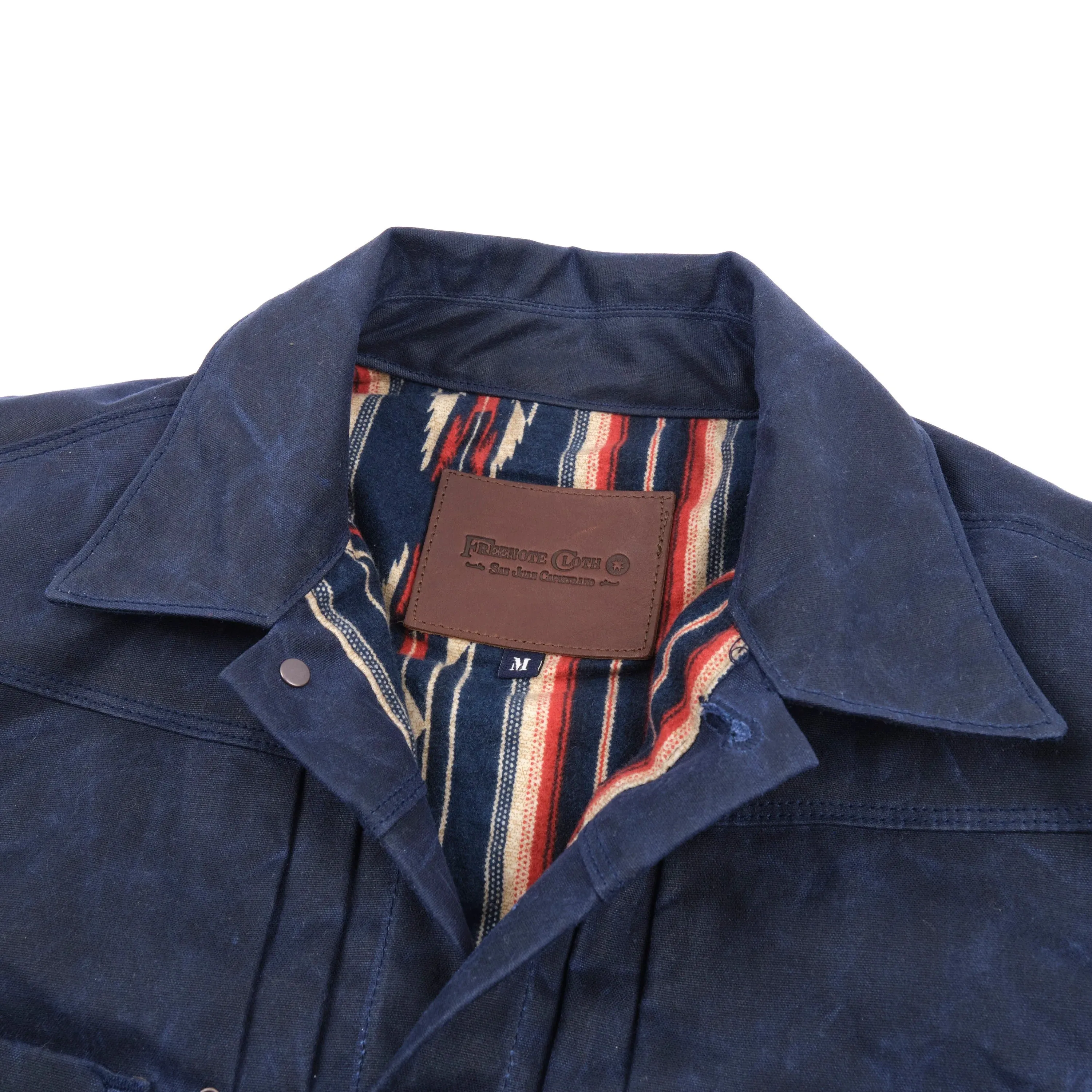 Freenote Cloth Waxed Riders Jacket - Navy sold by Franklin and Poe product image thumbnail 5