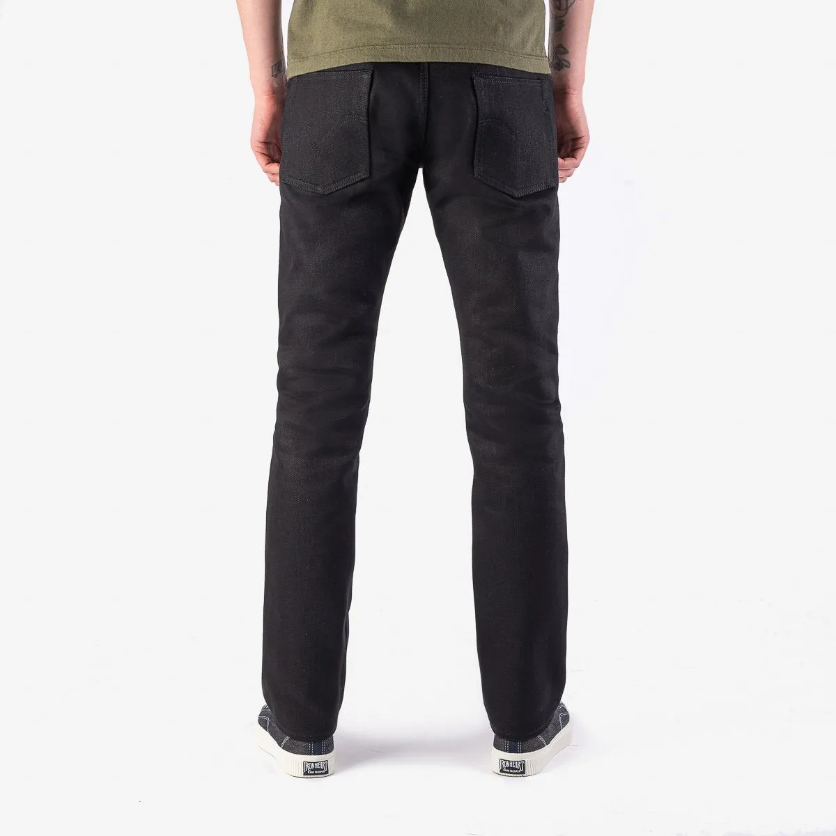 Iron Heart IH-777S-142mb 14oz Selvedge Denim Slim Tapered - Mad Black sold by Franklin and Poe product image thumbnail 2