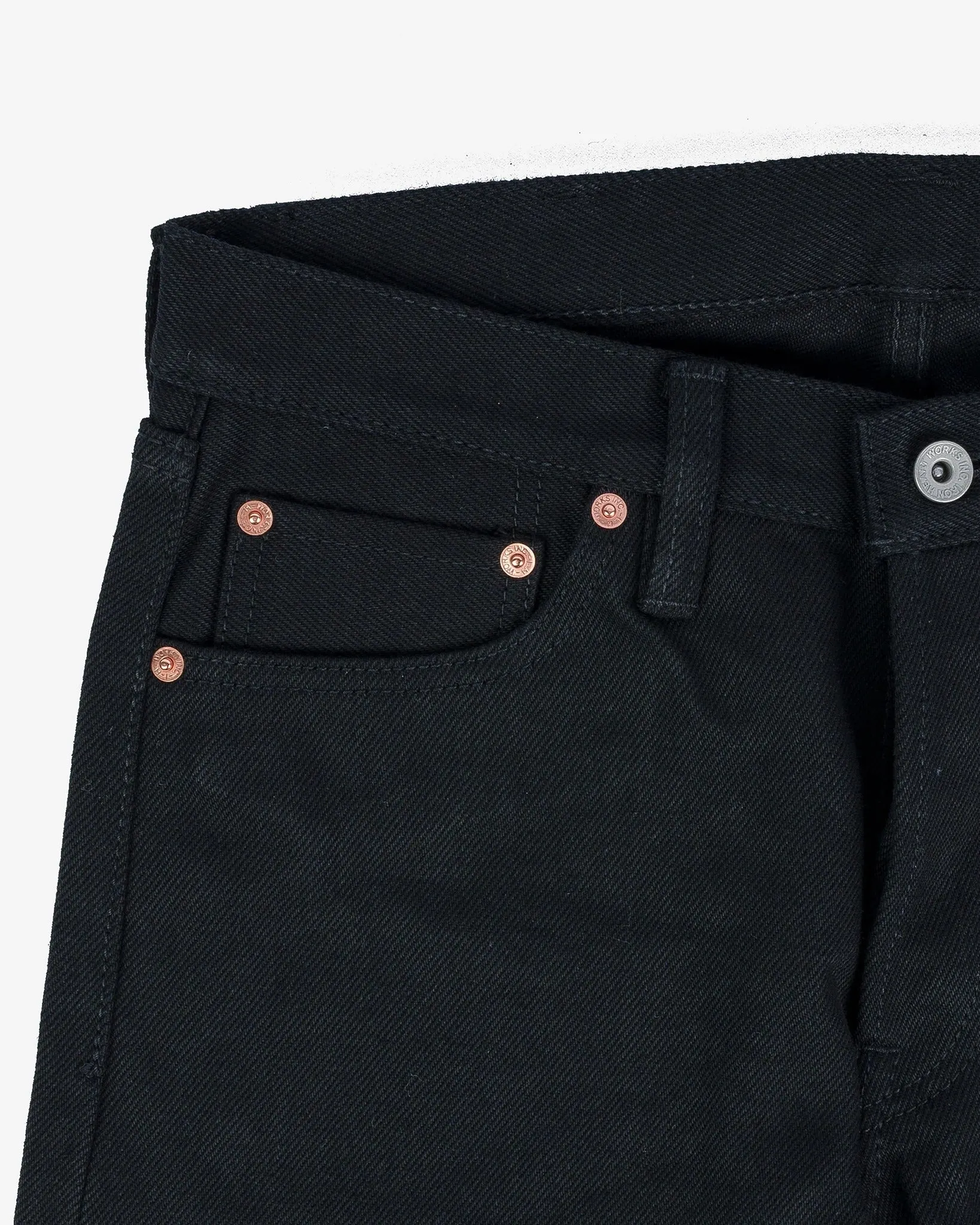 Iron Heart IH-555S-SB 21oz Selvedge Denim Super Slim Cut Jeans - Superblack Non-Fade sold by Franklin and Poe product image thumbnail 2