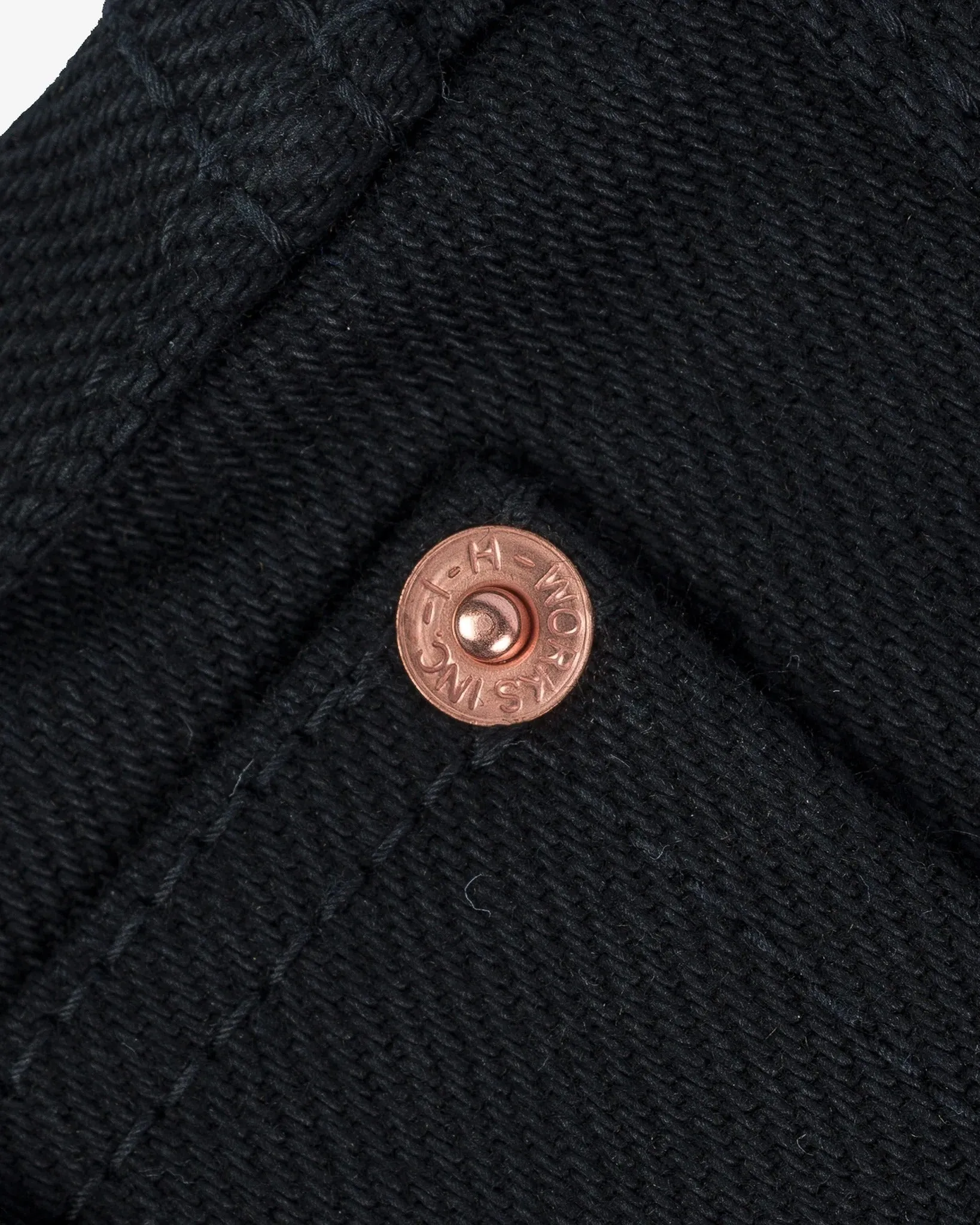 Iron Heart IH-555S-SB 21oz Selvedge Denim Super Slim Cut Jeans - Superblack Non-Fade sold by Franklin and Poe product image thumbnail 5