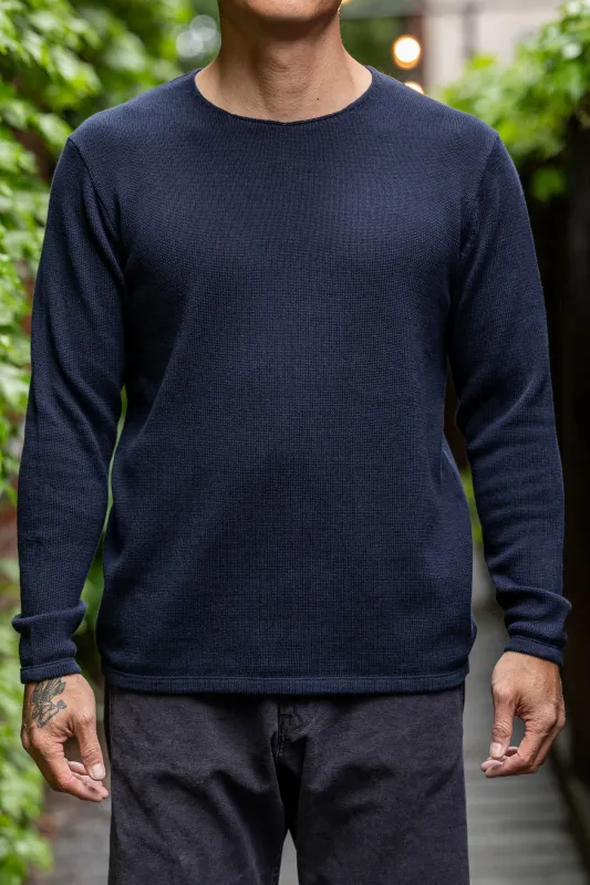 Heimat Textil Harbor Sweater - Ink made by Heimat Textil