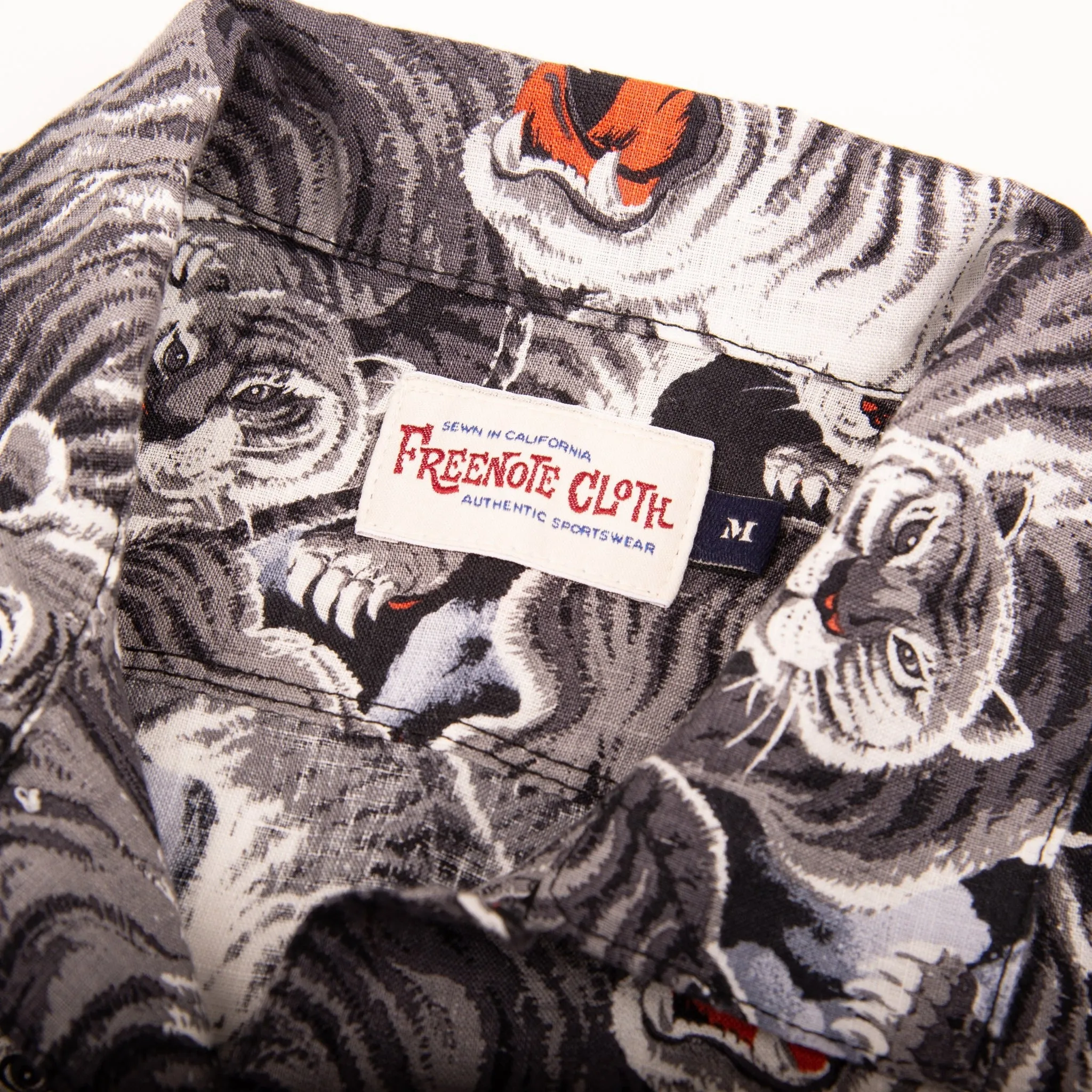 Freenote Cloth Hawaiian - Black Tigers sold by Franklin and Poe product image thumbnail 5