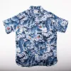 Freenote Cloth Hawaiian - Ice Tiger sold by Franklin and Poe