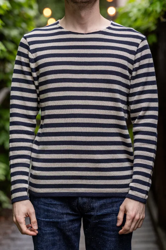 Heimat Textil Signal Harbor Sweater - Ink / Seashell Jailhouse made by Heimat Textil