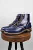 Oldspeed MFG x F&P "Keystone Boondocker Boot" - Navy Traditional Harness sold by Franklin and Poe
