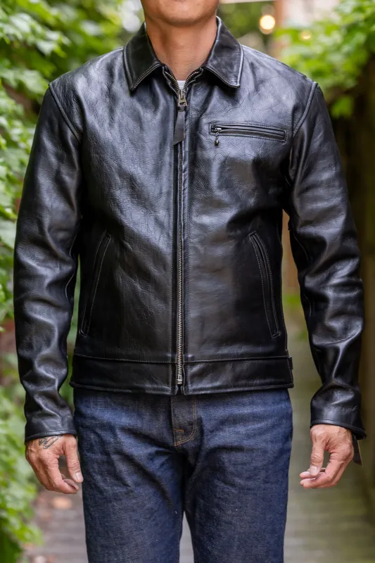 Simmons Bilt x Franklin & Poe Citywide - Japanese Black Teacore Horsehide sold by Franklin and Poe