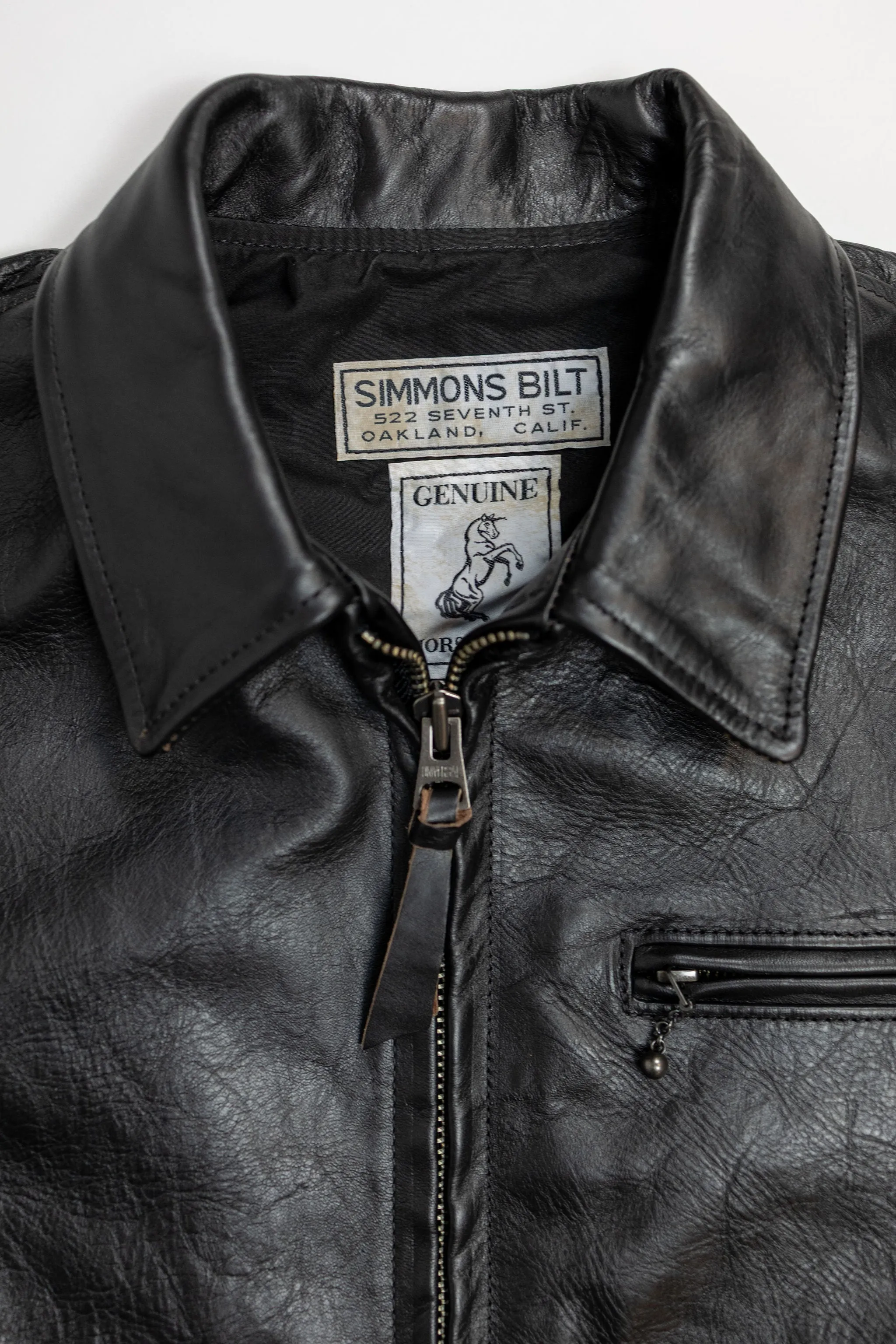 Simmons Bilt x Franklin & Poe Citywide - Japanese Black Teacore Horsehide sold by Franklin and Poe product image thumbnail 5