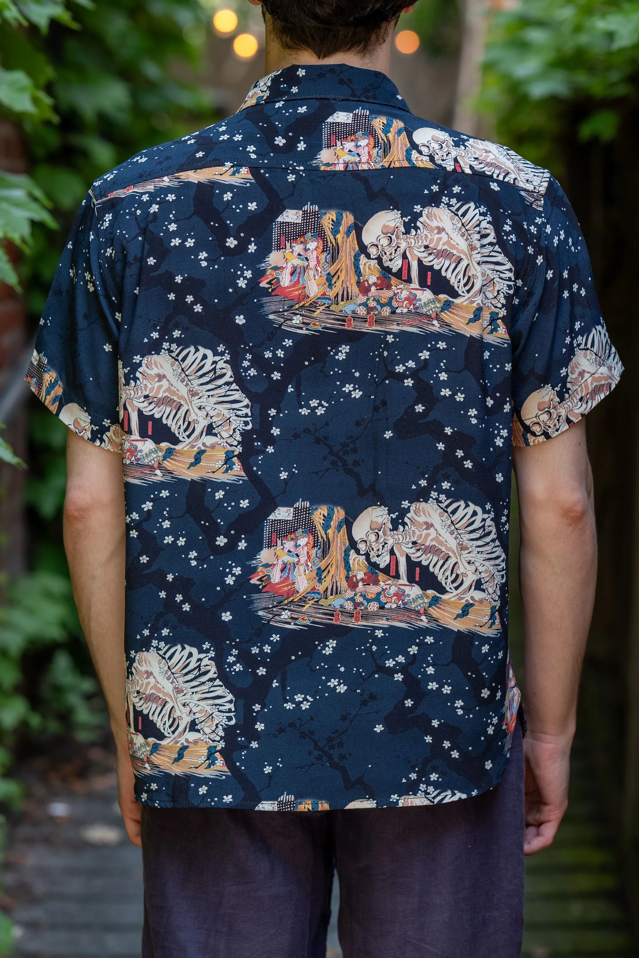 Freenote Cloth Hawaiian - Navy Skeleton sold by Franklin and Poe product image thumbnail 3