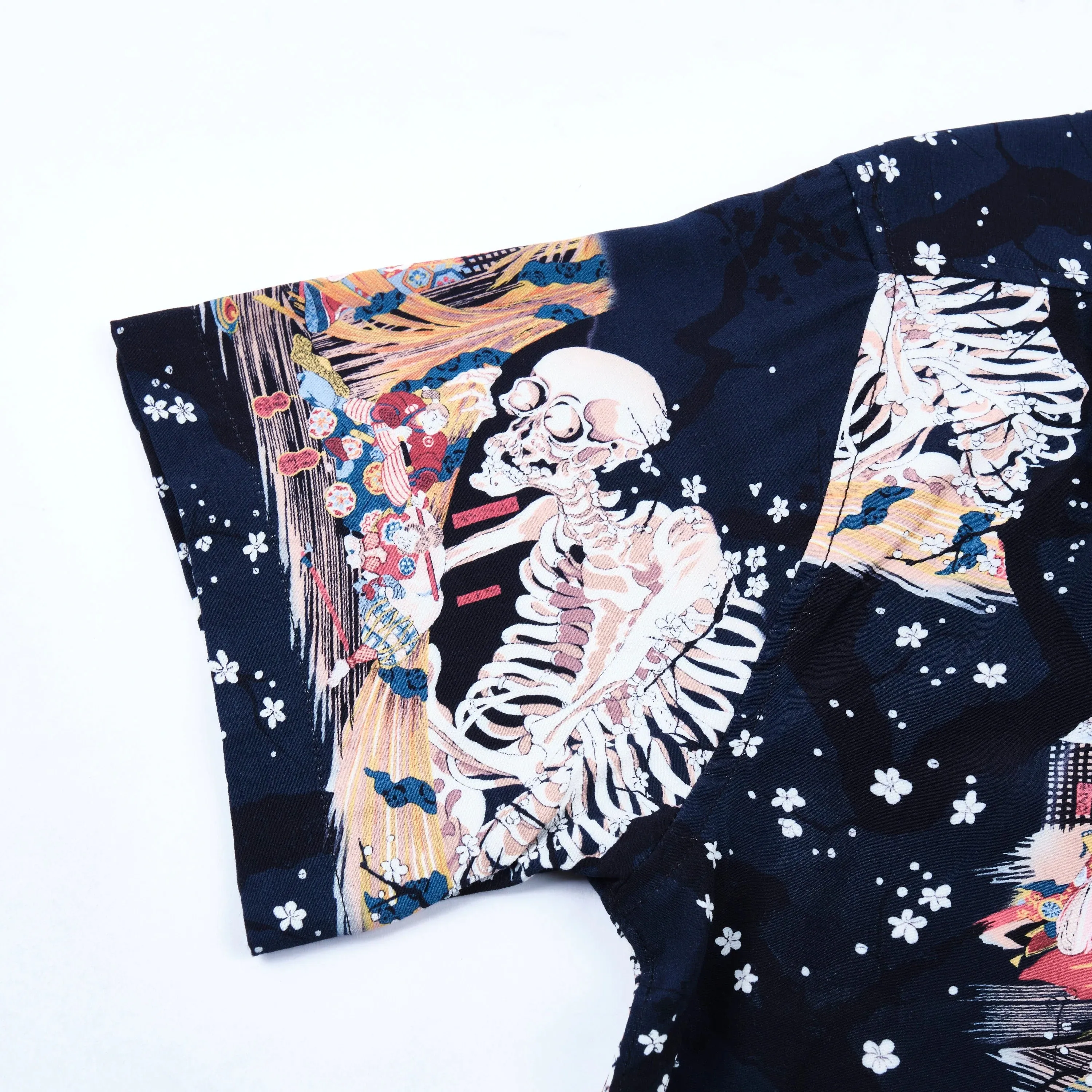 Freenote Cloth Hawaiian - Navy Skeleton sold by Franklin and Poe product image thumbnail 5