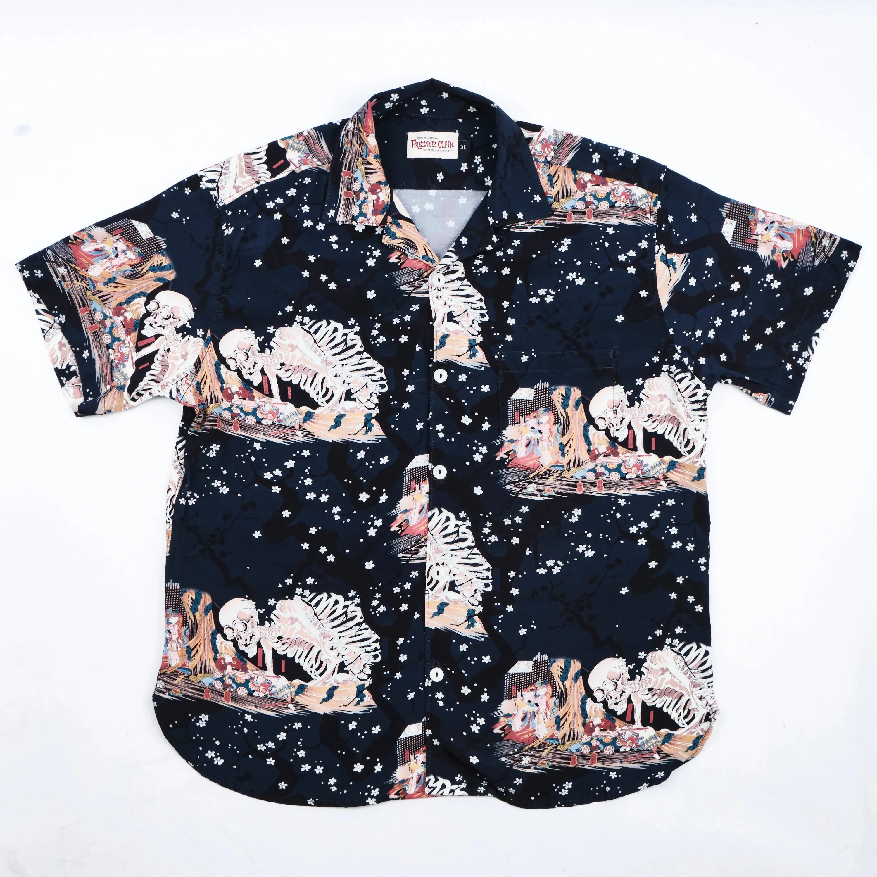Freenote Cloth Hawaiian - Navy Skeleton sold by Franklin and Poe product image thumbnail 4