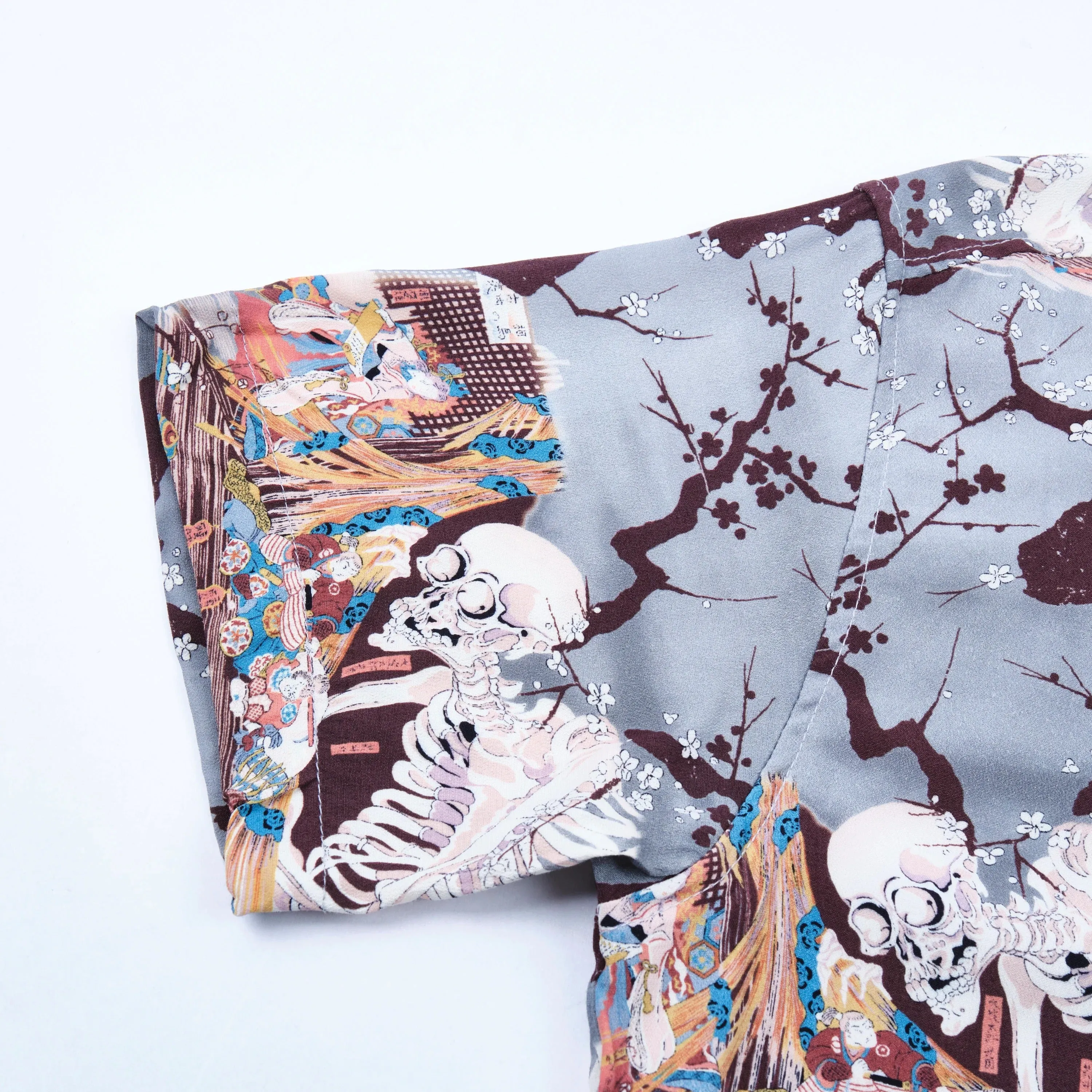 Freenote Cloth Hawaiian - Light Blue Skeleton sold by Franklin and Poe product image thumbnail 5