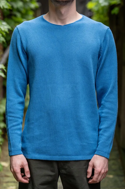 Heimat Textil Harbor Sweater - Trail Blue sold by Franklin and Poe