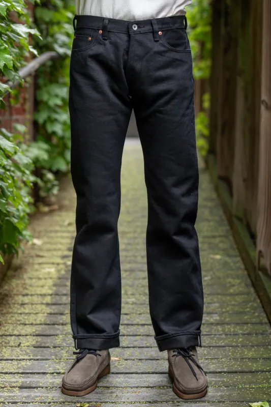 Iron Heart IH-634S-SB 21oz Selvedge Denim Straight Cut - Superblack Non-Fade sold by Franklin and Poe