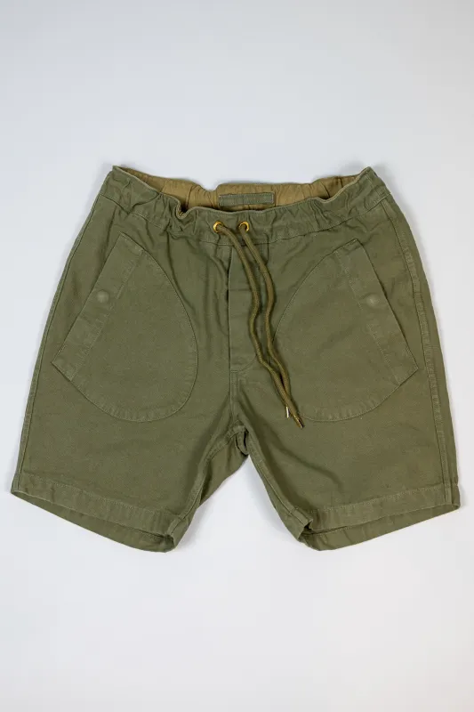 Freenote Cloth Deck Shorts - Olive sold by Franklin and Poe