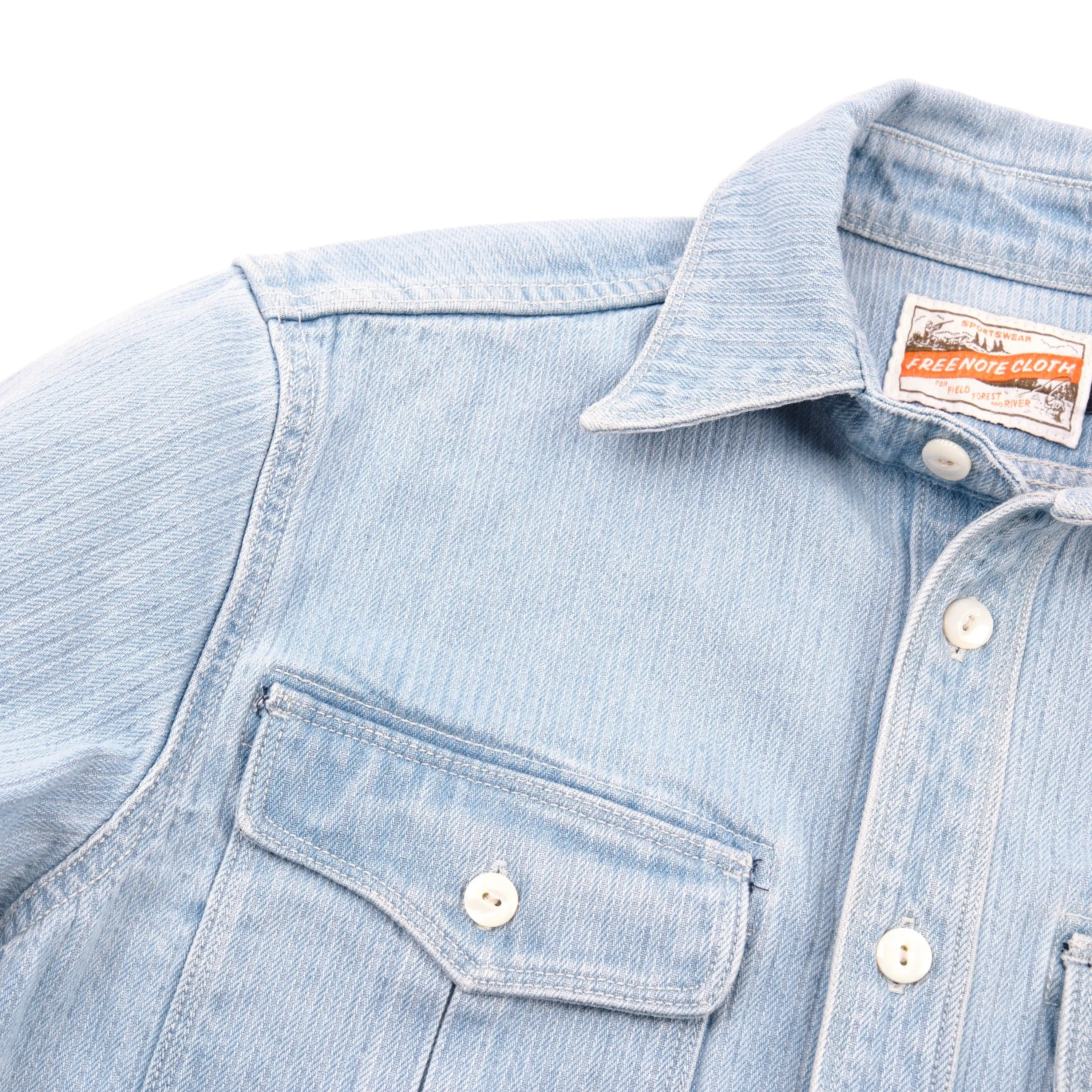 Freenote Cloth Rancho - Bleach Indigo Cord sold by Franklin and Poe product image thumbnail 5