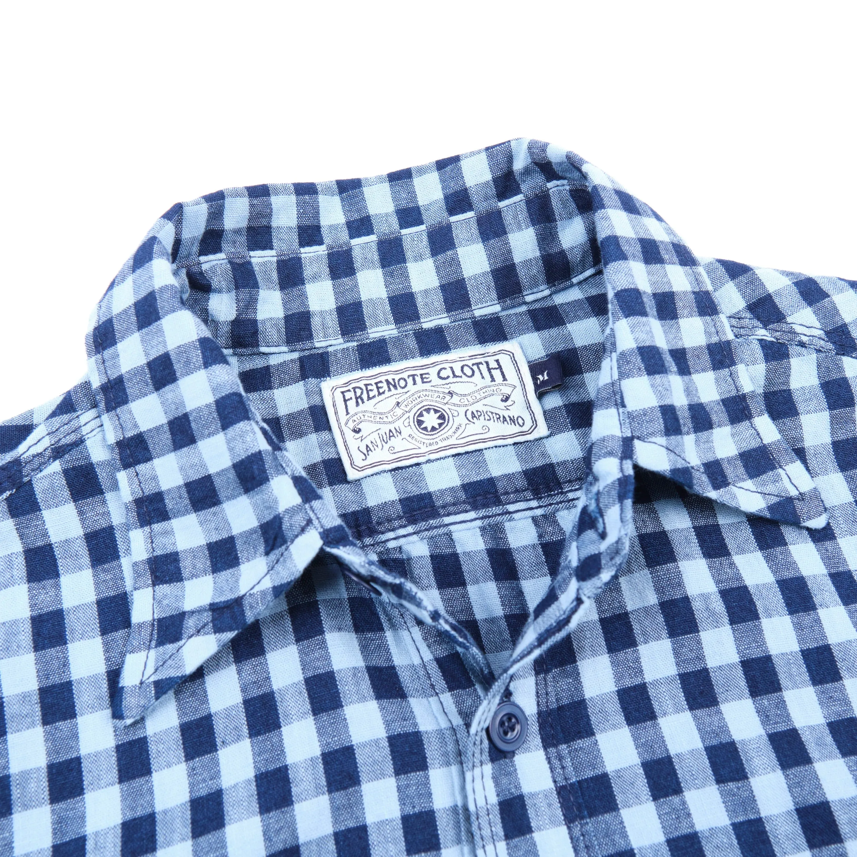 Freenote Cloth Wells - Indigo Gingham sold by Franklin and Poe product image thumbnail 3