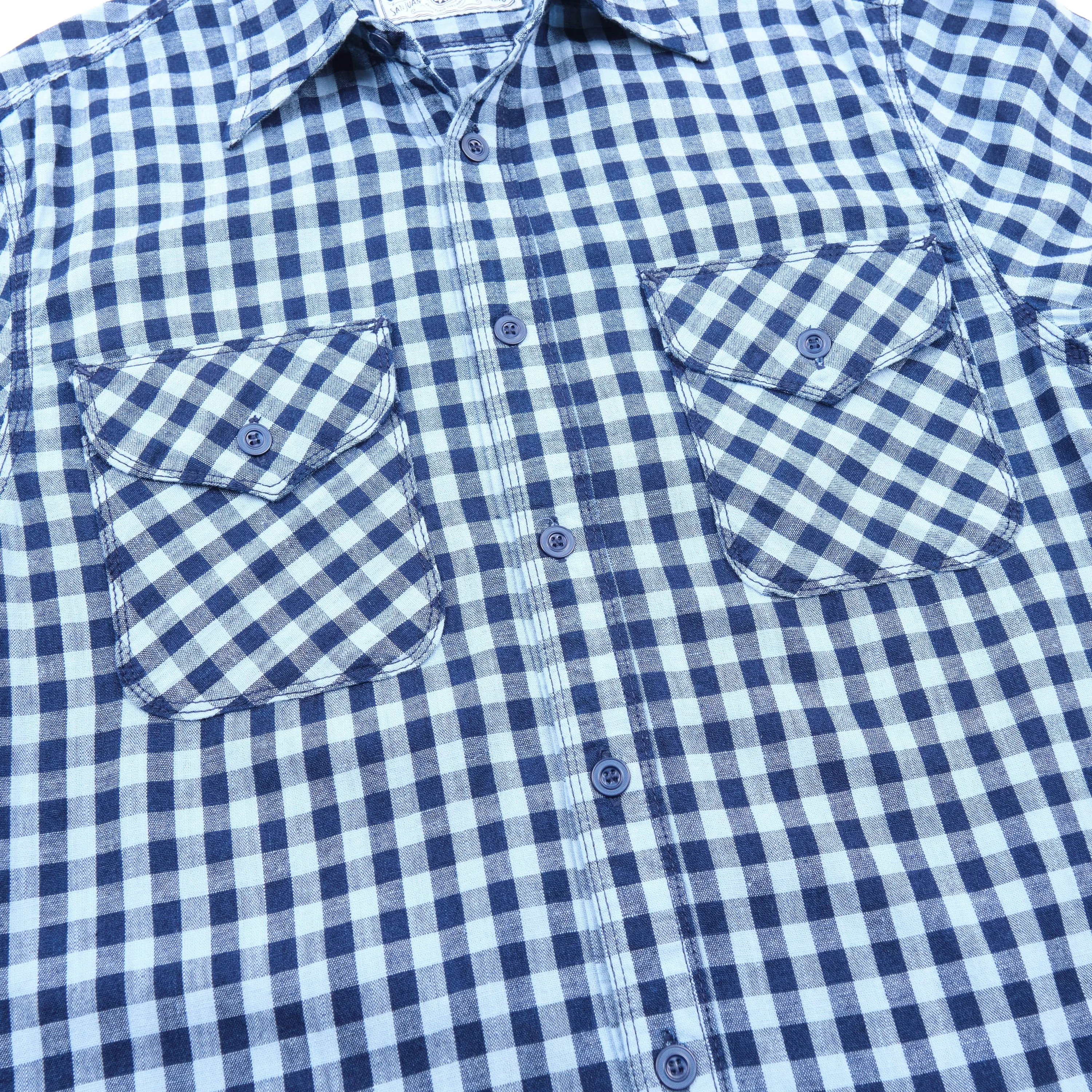 Freenote Cloth Wells - Indigo Gingham sold by Franklin and Poe product image thumbnail 2